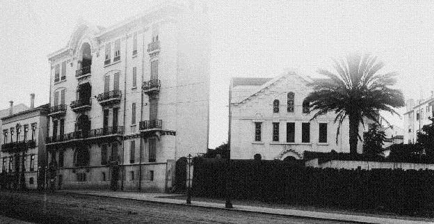 Lisbon's synagogue in a photo from 1904